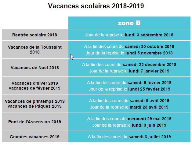 2018 01 26 17 47 41 vacances scolaires orleans 2018 2019